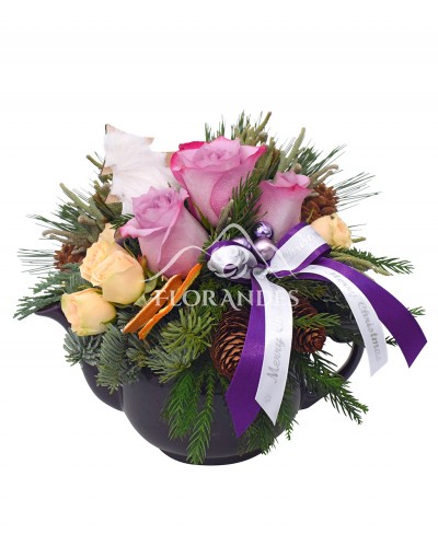 Ceainic trandafiri mov